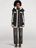 Lilibeth Shearling-Trimmed Down Jacket