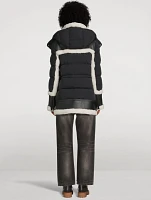 Lilibeth Shearling-Trimmed Down Jacket