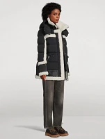 Lilibeth Shearling-Trimmed Down Jacket