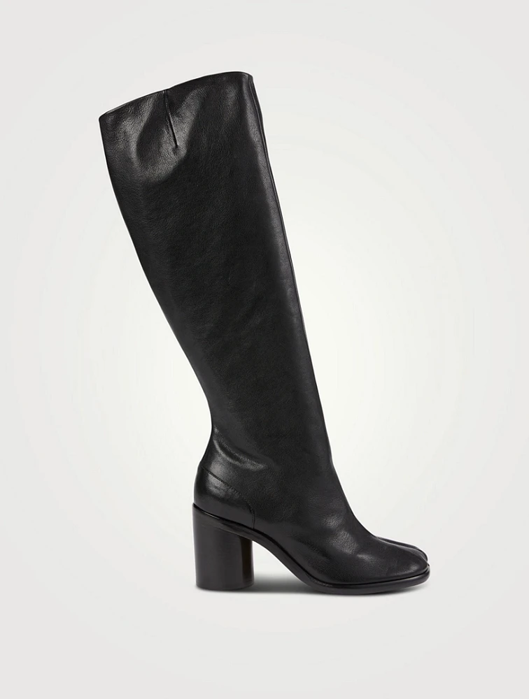 Tabi Leather Knee-High Boots
