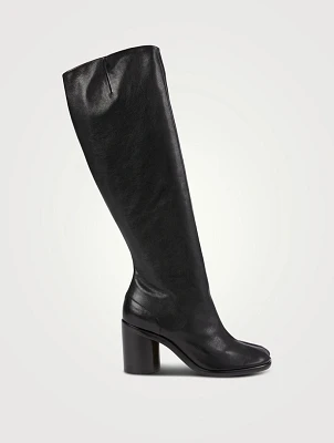 Tabi Leather Knee-High Boots