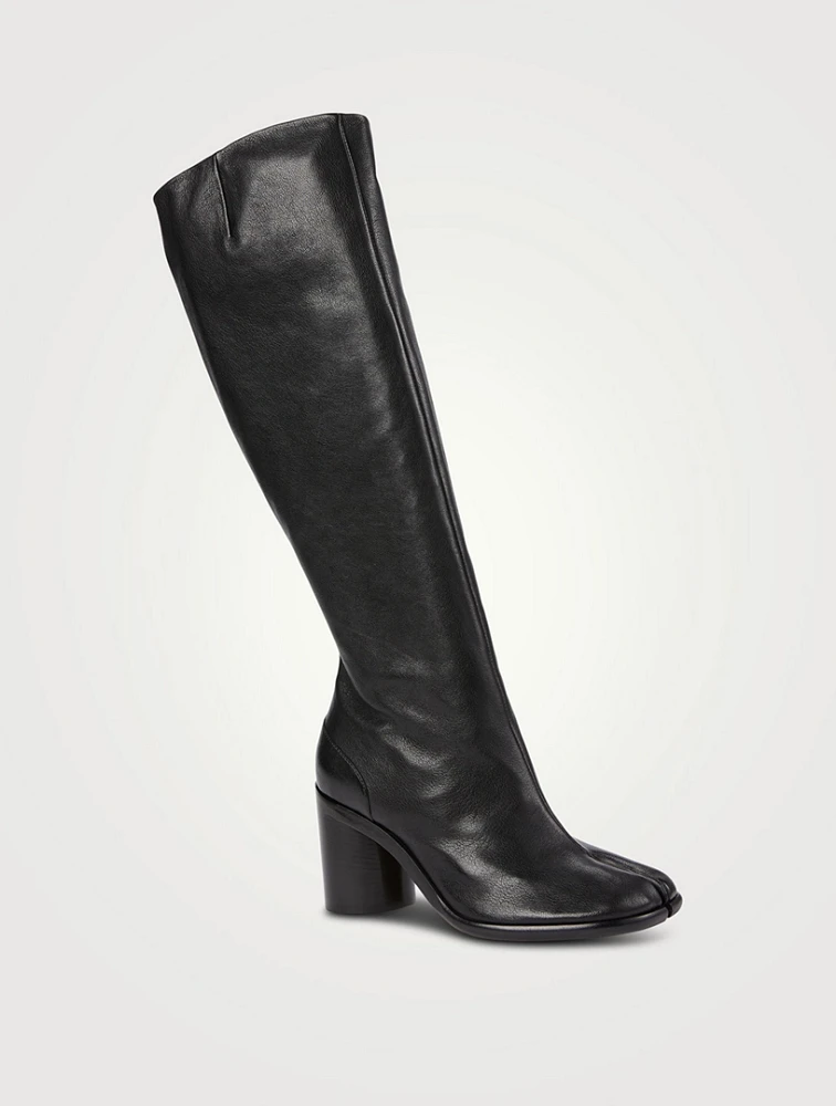 Tabi Leather Knee-High Boots