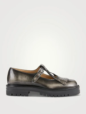 Tabi Country Leather Mary Jane Flats