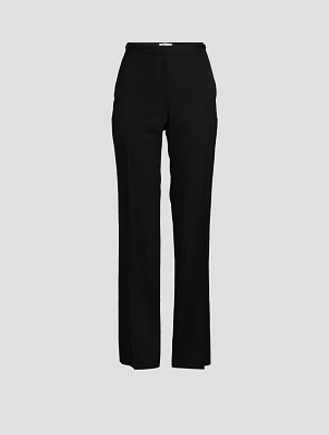 Jesse Straight-Leg Wool Trousers