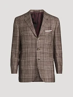 Blazer Jacket Windowpane Print