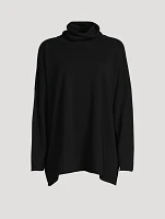 Scrunch-Neck Cashmere Sweater