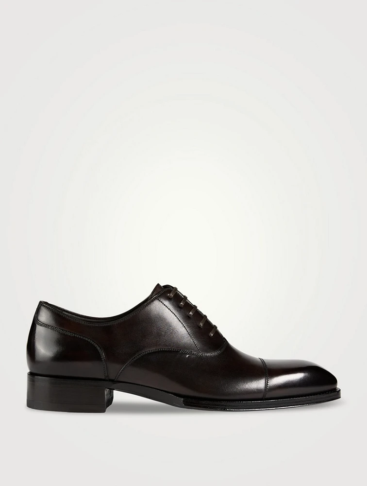 Elkan Burnished Leather Shoes