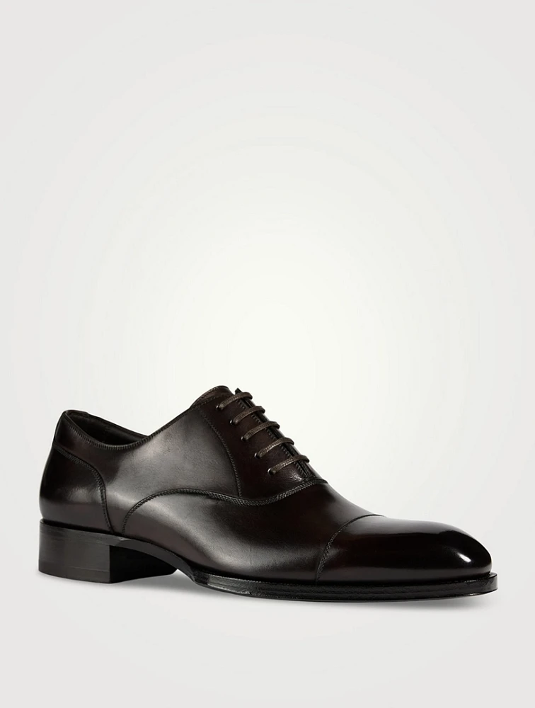 Elkan Burnished Leather Shoes