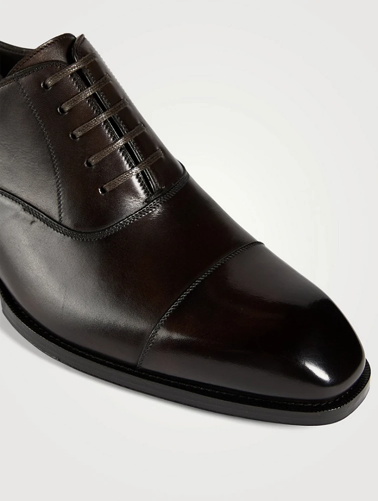 Elkan Burnished Leather Shoes