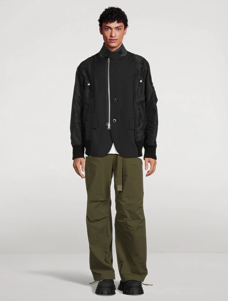 Suiting x Nylon Twill Jacket