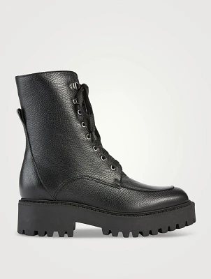 Nila Leather Combat Boots