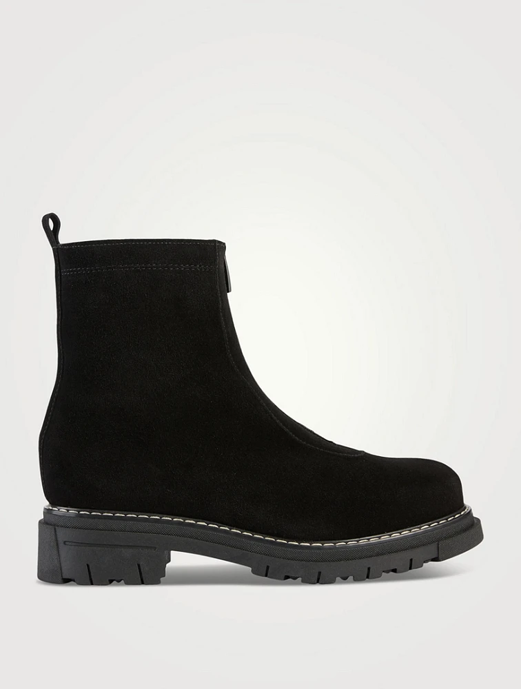 Deon Shearling-Lined Suede Ankle Boots