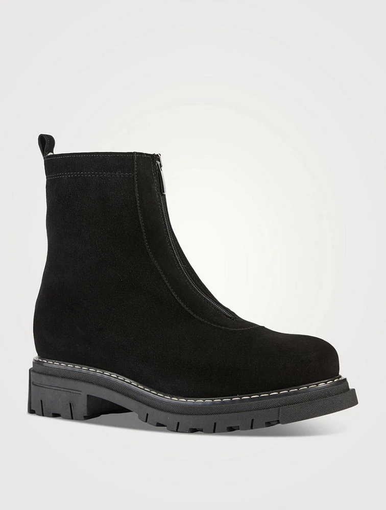 Deon Shearling-Lined Suede Ankle Boots