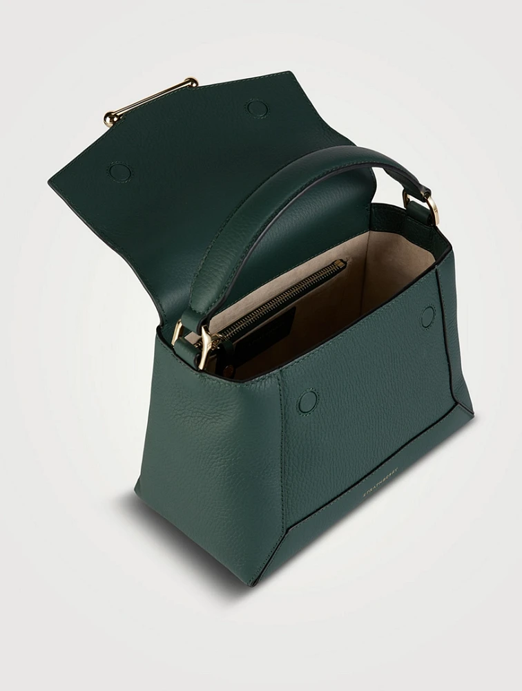 Mosaic Leather Top Handle Bag