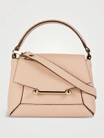 Nano Mosaic Leather Top Handle Bag