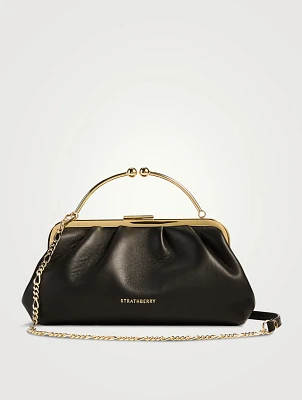 Frame Leather Clutch