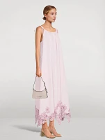 Lace-Trimmed Cotton Dress