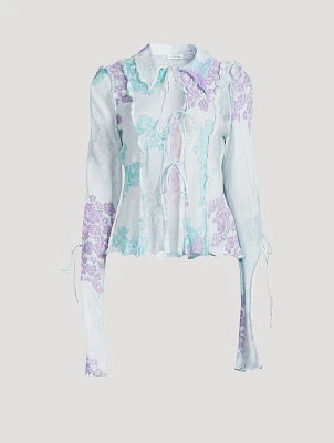 Printed Chiffon Blouse