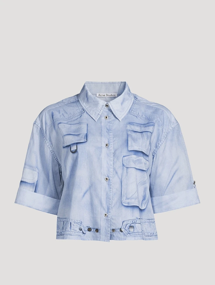 Trompe L'œil Cropped Shirt