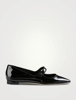 Campariflat Patent Leather Mary Jane Ballerinas