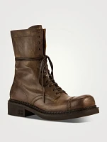 Leather Combat Boots