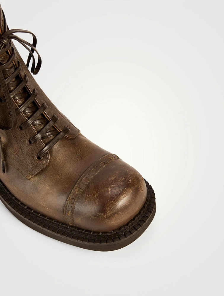 Leather Combat Boots