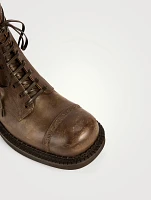 Leather Combat Boots