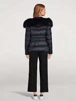 Boed Shearling-Trimmed Down Jacket