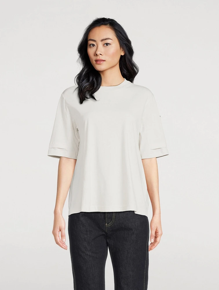 Ruched-Back T-Shirt