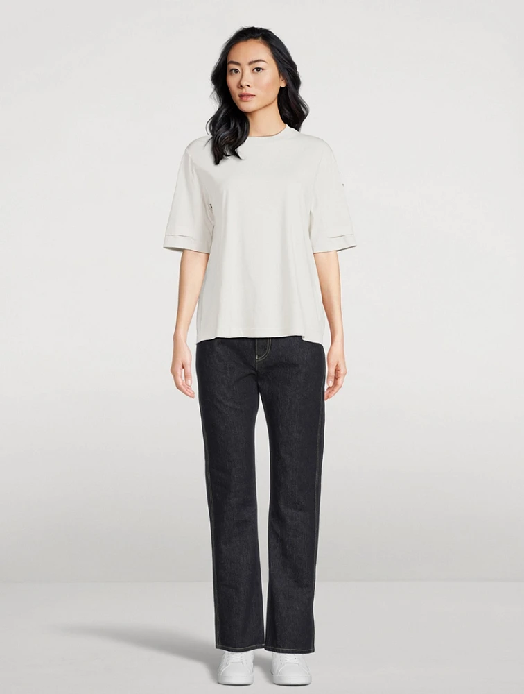 Ruched-Back T-Shirt