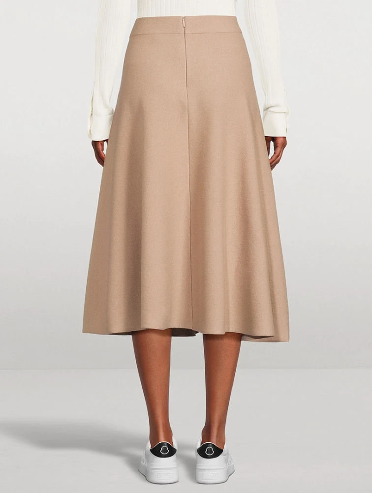 A-Line Midi Skirt