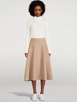 A-Line Midi Skirt