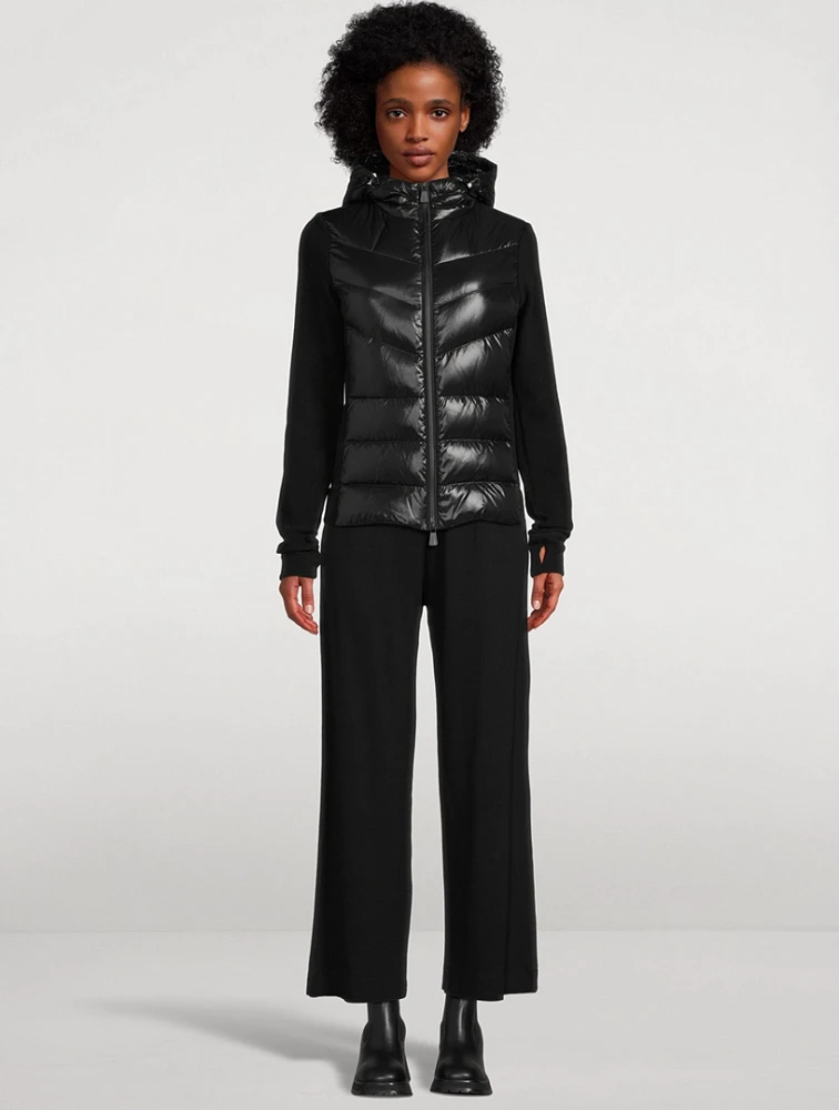 Down-Front Polar Fleece Cardigan