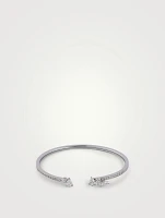 Serti Sur Vide White Gold Bracelet With Diamonds