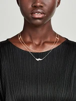 Serti Sur Vide Rose Gold Layered Necklace With Diamonds