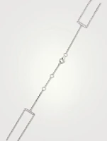 Serti Sur Vide White Gold Layered Necklace With Diamonds