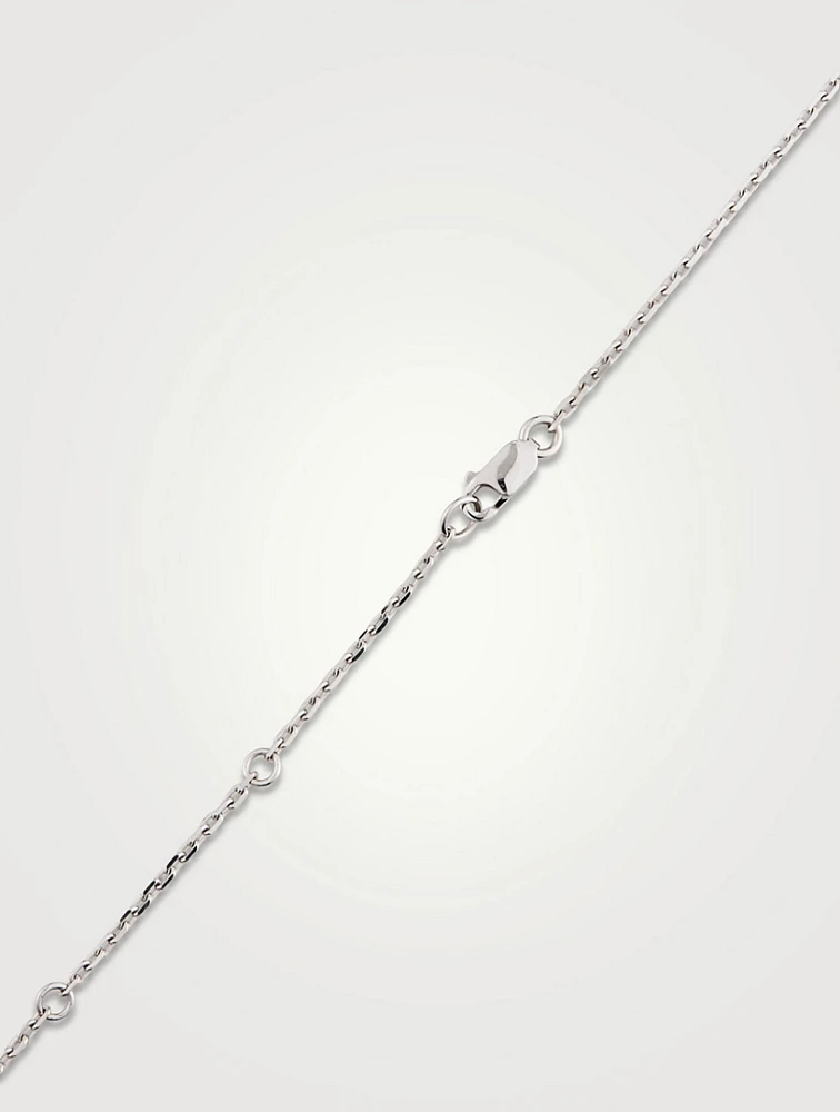 Serti Sur Vide White Gold Pendant Necklace With Diamonds