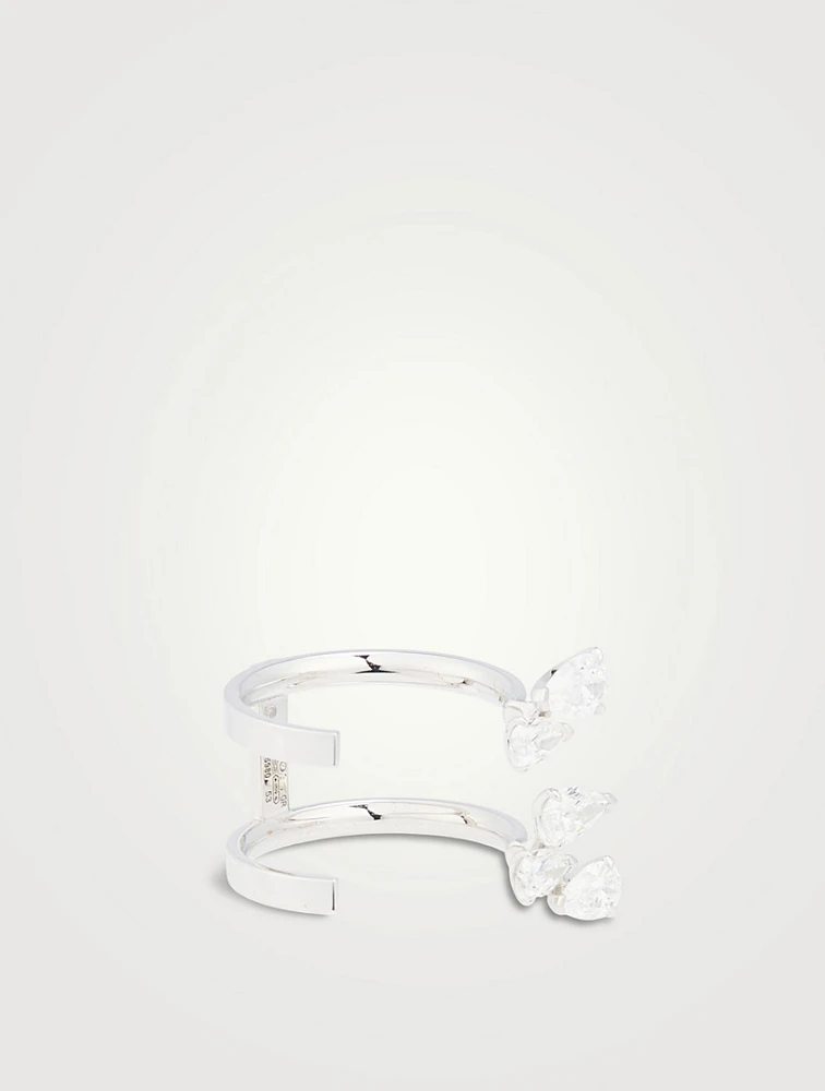 Serti Sur Vide Gold Ring With Diamonds