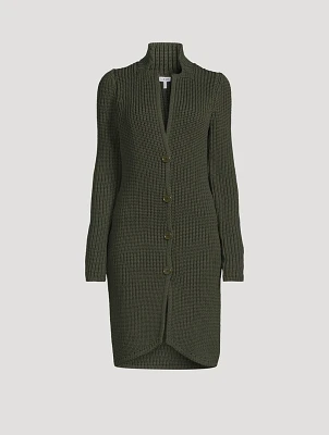 Long Technical Knit Cardigan