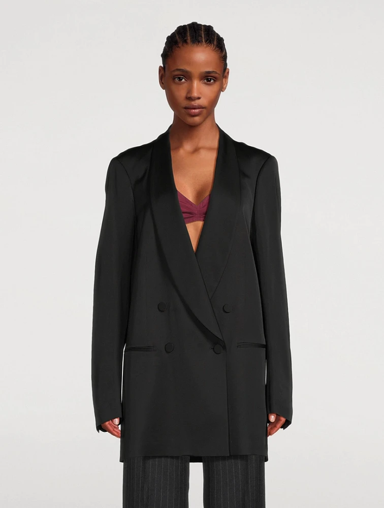Blinker Double-Breasted Tuxedo Jacket