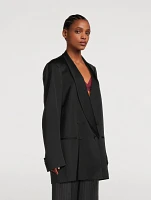 Blinker Double-Breasted Tuxedo Jacket