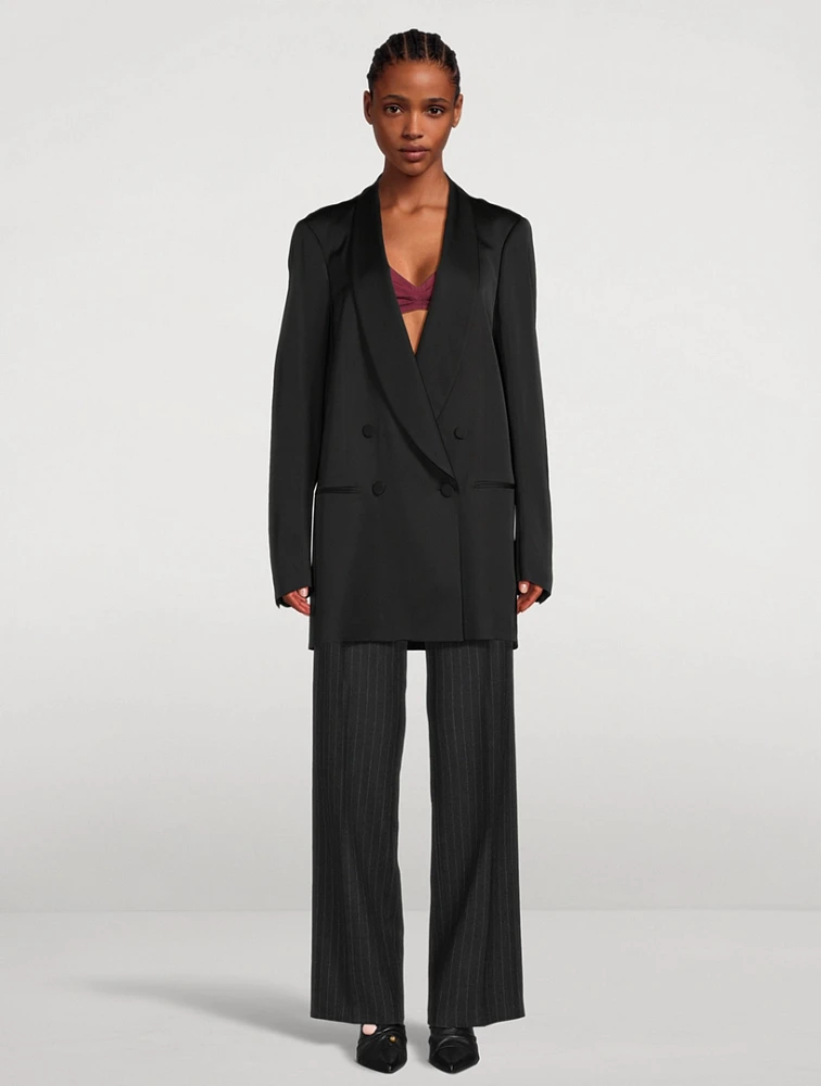 Blinker Double-Breasted Tuxedo Jacket