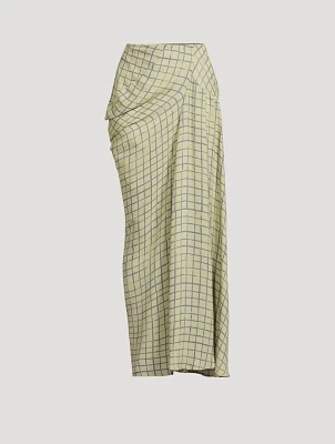Bias Cut Midi Skirt