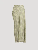 Bias Cut Midi Skirt