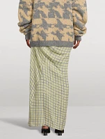 Bias Cut Midi Skirt