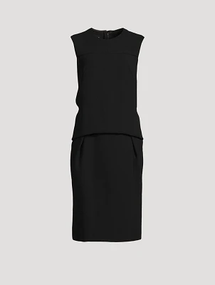 Crepe Cocoon Dress