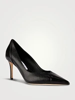 Cass Embossed Leather Pumps