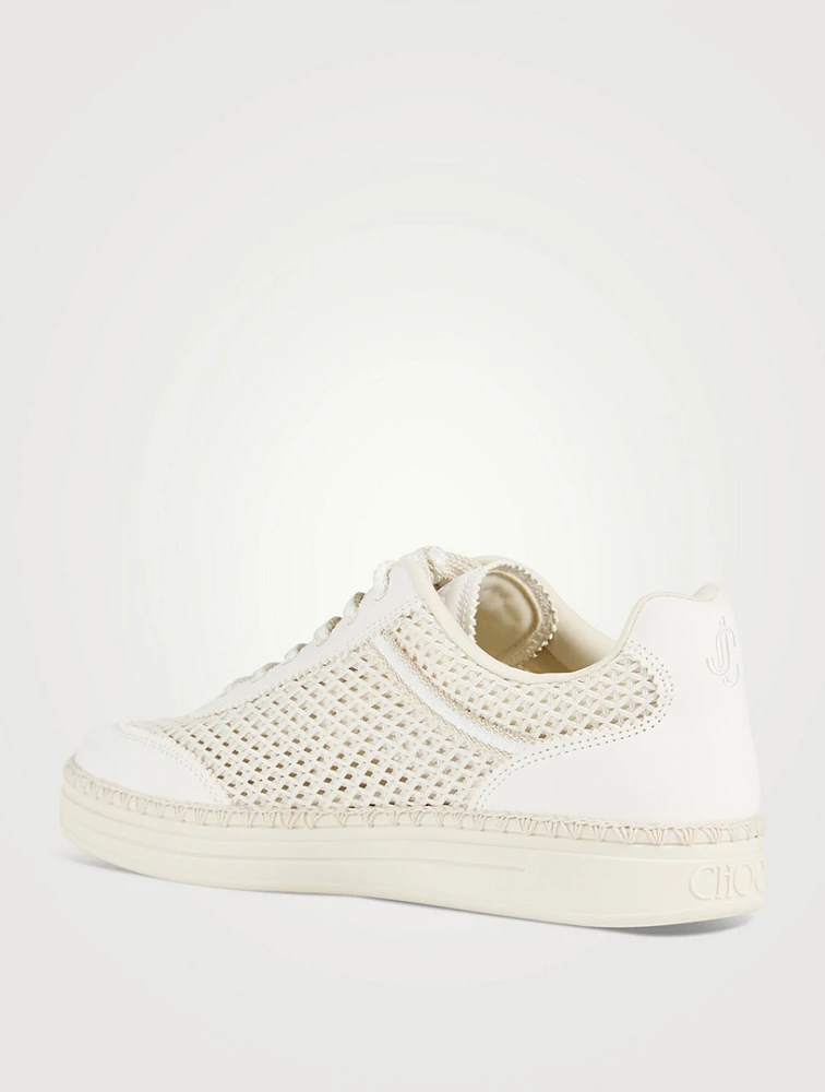 Rimini Mesh And Leather Sneakers