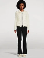 Padded Wool Down Cardigan