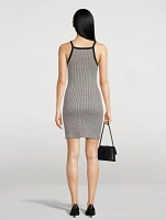 Jersey Mini Dress Houndstooth Print